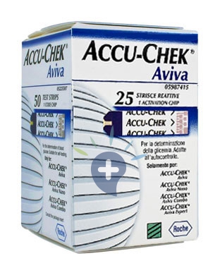 Accu-Chek Linea Controllo Glicemia Aviva 25 Strisce Rilevatrici