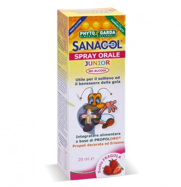 Phytogarda Linea Rimedi Naturali Sanagol Propoli Spray Junior Gusto Fragola 20ml