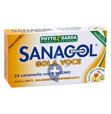 Phytogarda Linea Rimedi Naturali Sanagol Erisimo Caramelle Gusto Miele Limone