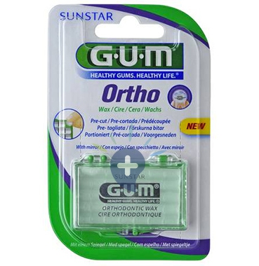 GUM Linea Igiene Dentale Quotidiana Ortho Cera Ortodontica Pre-Tagliata