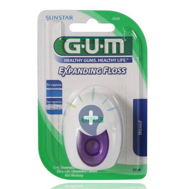 GUM Linea Igiene Dentale Quotidiana Expanding Floss Filo Interdentale Cerato