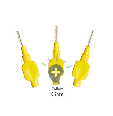 TePe Linea Cura Dentale Quotidiana 6 Scovolini Interdentali 0,7 Colore Giallo