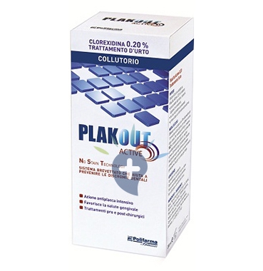 Polifarma Linea Igiene Dentale Quotidiana Plakout Active 0,20 Collutorio 200 ml