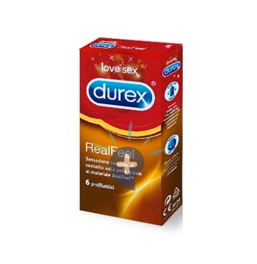 Durex Linea Feeling Contatto RealFeel Confezione con 6 Profilattici