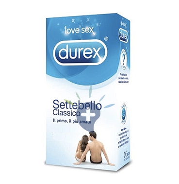 Durex Linea Classica Settebello Cassico Condom Confezione con 6 Profilattici
