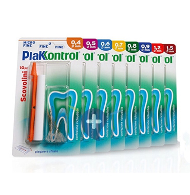 Plakkontrol Linea Igiene Interdentale Quotidiana 10 Scovolini no Manico 0,4 mm