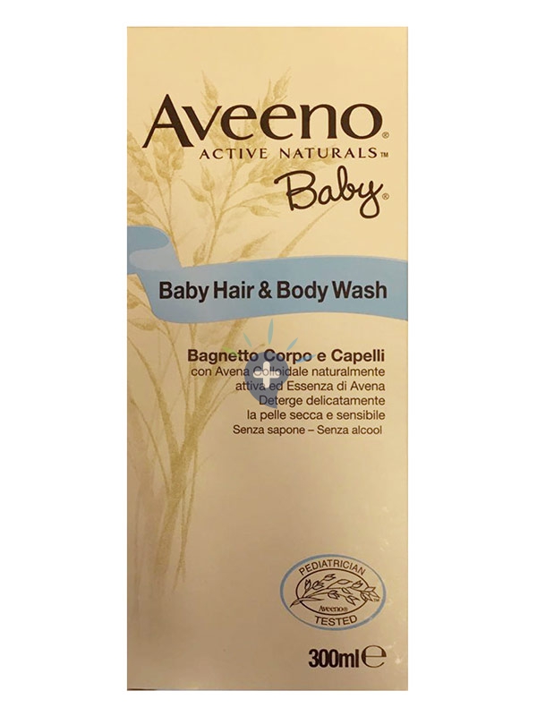Aveeno Linea Pediatrica Baby Bagnetto Idratante Lenitivo Corpo e Capelli 300 ml